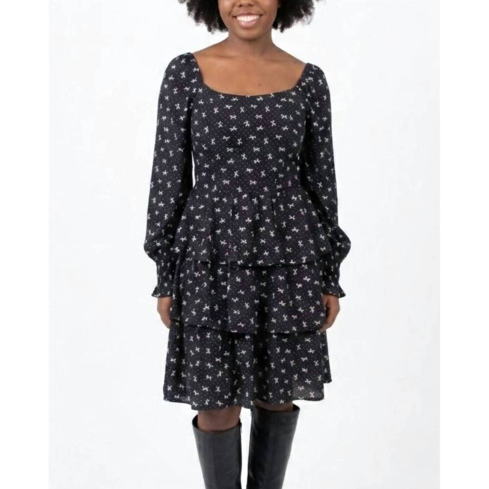 NEW IN-LOOM midnight glow dress in black